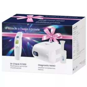 SET NANO INALATORE DIAGNOSTICO + TERMOMETRO DR CHECK FC500