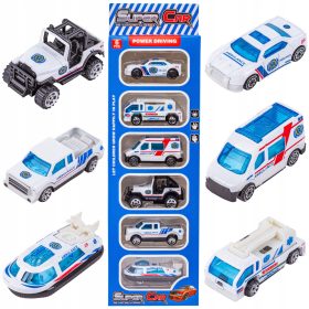    SET AUTOMOBILI Auto per bambini AMBULANZA EMERGENZA Molle ad aria in metallo