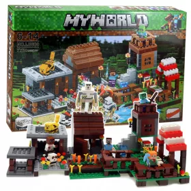    Minecraft BLOCCHI VILLAGGIO FATTORIA 778 pezzi con un massimo di 7 FIGURE