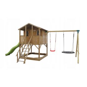   Casetta da giardino per bambini Scivolo Altalena Nido di cicogna consegna gratuita