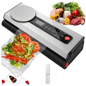   Confezionatrice sottovuoto, bilancia per alimenti, pellicola, 10 rotoli + sacchetti