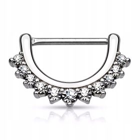  ORECCHINO CLICKER SETTO ARGENTO TITANIO G23 1.2/8