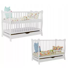    Letto in legno SKLEPBABY ZUZIA CASSETTO BIANCO 60 x 120 cm bianco