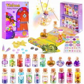    KIT CREATIVO PER REALIZZARE POZIONI PER BAMBINI FIERE MAGICHE FAI DA TE REGALO + Cartoncino risvolto 30 cm x 23 cm x 10 cm 320 g/m² 20 pz.