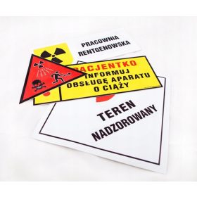 FIRMA RAGGI X Adesivi per sala radiografica