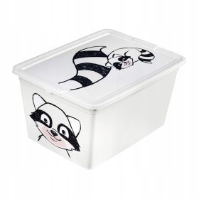    BRANQ - Contenitore per giocattoli - Animale Procione - 30 L