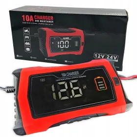    Raddrizzatore caricabatteria automatico GEL, AGM, EFB, Litio FUMO 10A 12V/24V