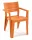  Sedia da giardino Keter, plastica arancione