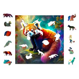    Puzzle in legno 25 x 25 cm LITTLE PANDA Puzzle in legno da 160 pezzi