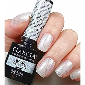    CLARESA BASE POWER BASE IBRIDA SENZA ACIDI CON PARTICELLE 10 5 ml