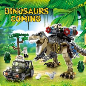   Un set di blocchi di costruzione di dinosauri LOPOM - set di costruzione 645