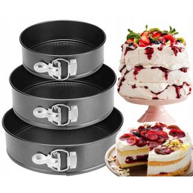   3x PNEUMATICO PER TORTA TEGLIA DA FORNO SET DI STAMPI PER TORTA 3 pz 18/20/22 cm