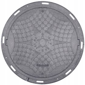  Botola per fossa settica rotonda Babylonplast 75 cm x 60 cm