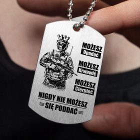    Targhetta militare motivazionale in titanio con INCISIONE GRATUITA