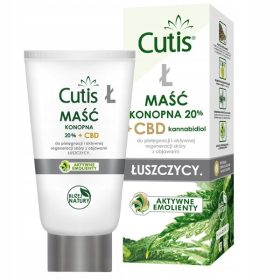   Crema alla Canapa CUTIS CBD per Psoriasi, 120 ml con 20% di Olio di Canapa e CBD