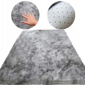    Tappeto in soffice pelliccia di peluche Shaggy per soggiorno Rettangolo morbido 200x300
