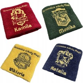    ASCIUGAMANO CON RICAMO 500G 70X140 CON NOME PER FAN DI HARRY POTTER VARIE SCUOLE