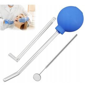    STRUMENTO MANUALE PER LA PULIZIA DELLE TONSILLE PER LA RIMOZIONE DEI CALCI + SPECCHIO