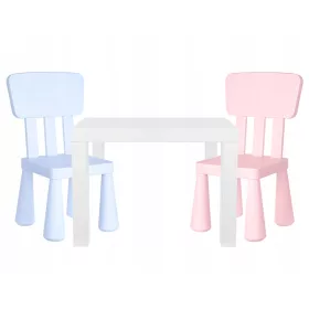    Tavolo per bambini + 2 sedie / Mobili per bambini Mancanza di set di mobili