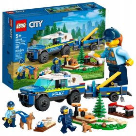    FIGURE IN BLOCCHI LEGO CITY ADDESTRAMENTO DEI CANI DELLA POLIZIA SUL CAMPO