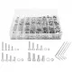 SET VITI ESAGONALI IN ACCIAIO INOX 520 PZ M3 M4 M5 M6 + SCATOLA
