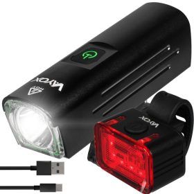    Illuminazione per bicicletta Vayox VA0071 Batteria da 1300 lm + Illuminazione per bicicletta Vayox LUCE POSTERIORE PER BICICLETTA VA0152 Batteria da 300 lm