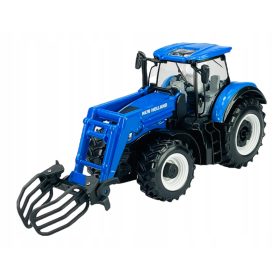    TRATTORE BBURAGO NEW HOLLAND T7.315 HD CON PINZA 1:32 NUOVO MODELLO IN METALLO