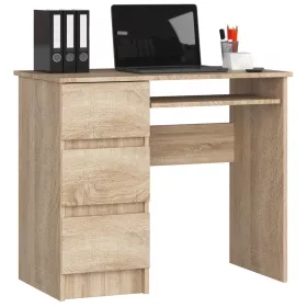    Scrivania rettangolare Chord A-6 Sinistra 90 x 50 x 77 cm Rovere Sonoma