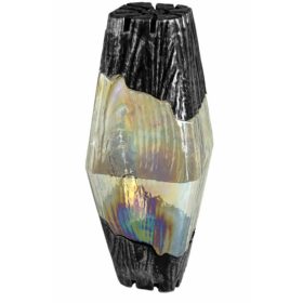  Candela alta HEBE, arcobaleno ARGENTO, altezza 38 cm