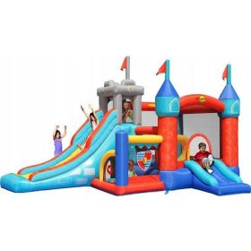 CASTELLO REALE BOBBLE, TRAMPOLINO, 2 SCIVOLI