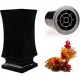 Vaso cimiteriale - Vaso lapide W10/R Nero