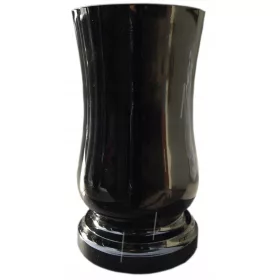  VASO TOMBGRAFO PESANTE RESISTENTE NERO 28 CM
