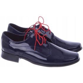    Scarpe eleganti da comunione da bambino, da cerimonia blu navy 31