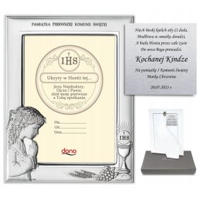    Cornice portafoto in argento. Regalo per la Comunione di una ragazza