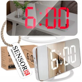   OROLOGIO ELETTRONICO A LED SVEGLIA OROLOGIO DA TAVOLO DA PIATTO SENSORE DI LUCE