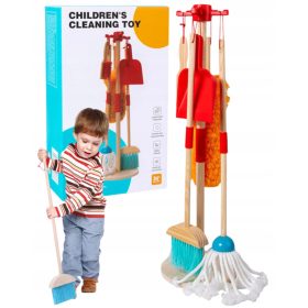    KIT PULIZIA LEGNO SUPPORTO ATTREZZI DUSPOVER SCOPA MOP LARGE