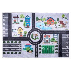  Tappeto antiscivolo CITY STREETS PUFFY 80X150 cm