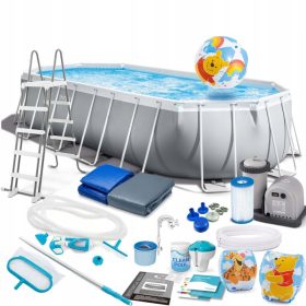   Piscina da giardino con cornice 610 x 305 x 122 cm set 21 in 1 INTEX 26798
