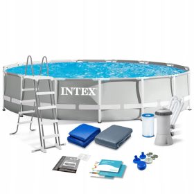   Piscina da giardino con cornice 457 x 107 cm 12in1 INTEX 26724GN