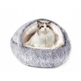    Letto in peluche, soffice, cuscino casa 2in1 per gatto/cane (I049)