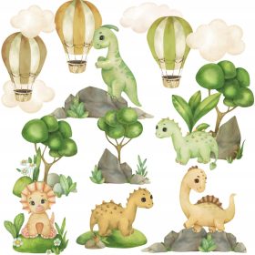  Adesivi murali DINOSAURI 50x100cm D8