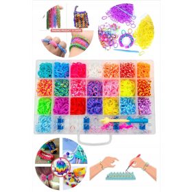    UN GRANDE SET DI GOMME PER REALIZZARE BRACCIALETTI Elastici colorati