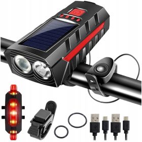    Illuminazione bicicletta ARSA GO STAFFA POSTERIORE ANTERIORE PER BICI LAMPADA LED CORNO Batteria 1200 lm