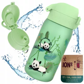    ION8 PANDA Borraccia con beccuccio per bambini Borraccia con CERTIFICATO PZH 0,4l