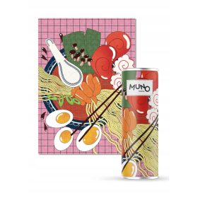    Muno Puzzle 1000 pezzi "Ramen Bowl" di Ewela Grygiel tubo decorativo