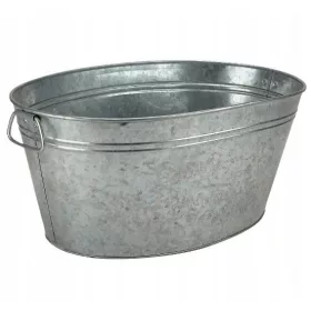    Vaso da fiori per vasca idromassaggio 55 cm 38 cm, zincato, metallo, grande, ZWY