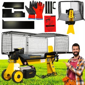   SPACCALEGNA ELETTRICO ORIZZONTALE CIPPATORE MOTORE A INDUZIONE 11 TON PRO XL