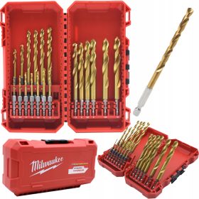   PUNTE A IMPATTO PER METALLO 2-10mm 19 pz. ONDA D'URTO HSS-G MILWAUKEE