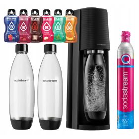    SODASTREAM TERRA carbonatore SIFONE PER ACQUA GASSATA FUSE bottiglie + baller