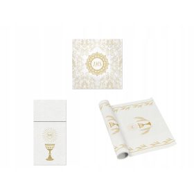  Set Comunione Tovaglioli Comunione Runner Tasche